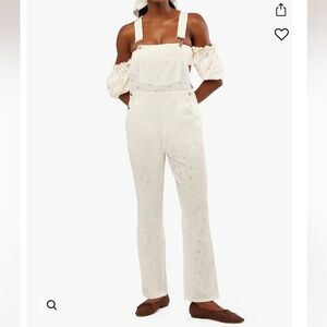 NWT We wore what Elegant Cream Jumpsuit